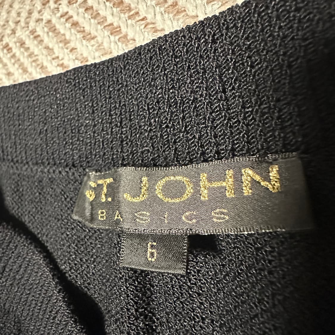 ST. JOHN woman wool skirt black 상품이미지3