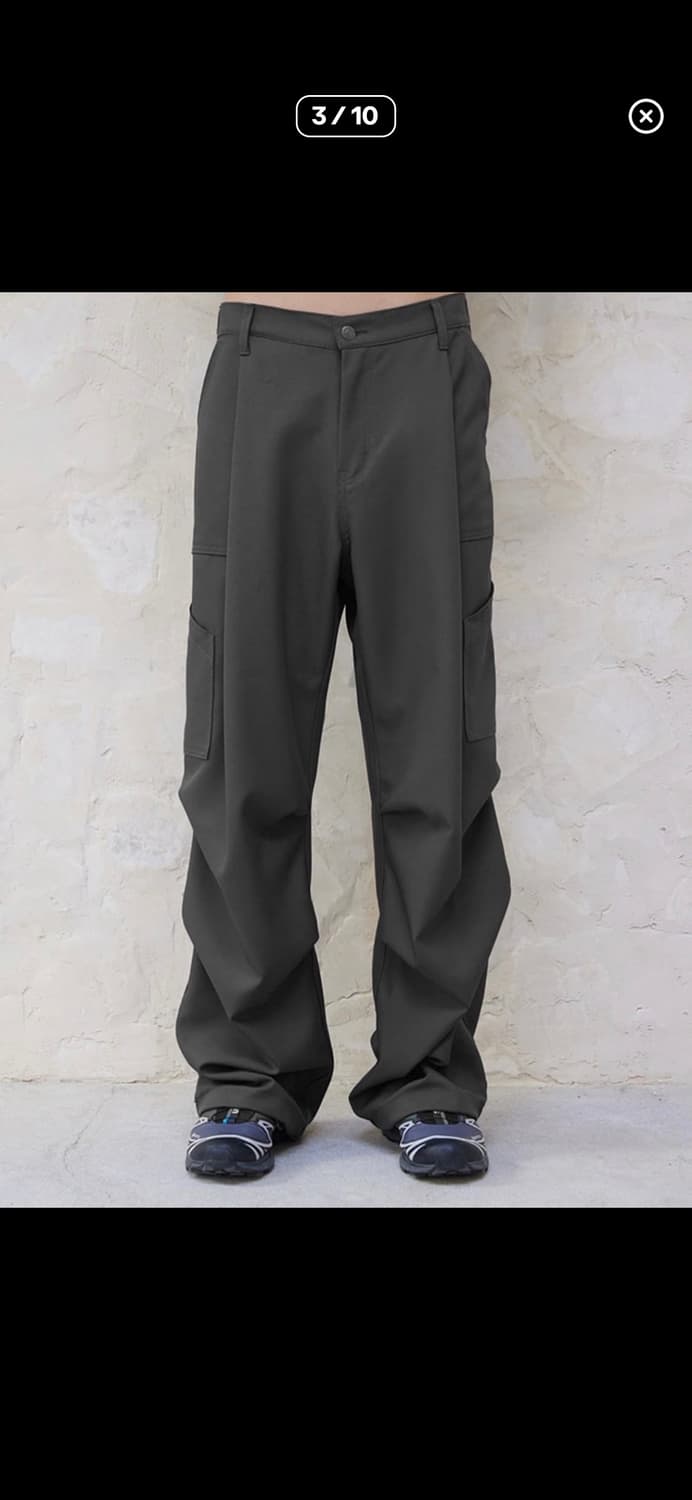 비긴202 원턱 와이드 베이커 팬츠  상품이미지2