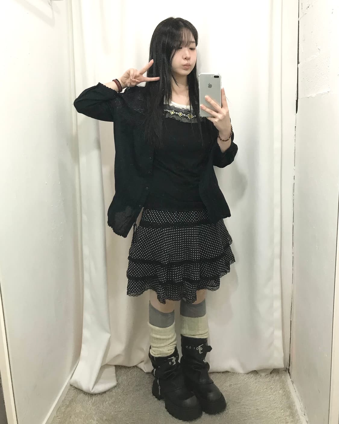 블랙 도트 코디 세트 🖤 상품이미지1