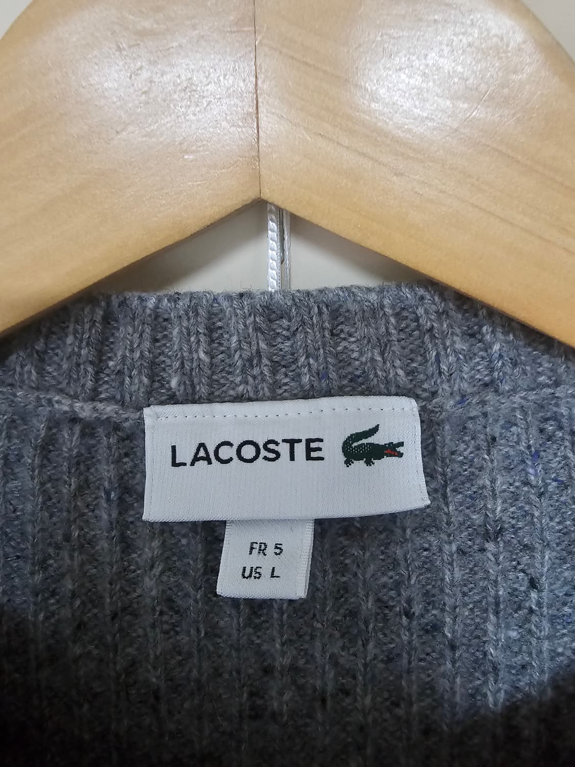 라코스테 그레이 울니트 스웨터 105 상품이미지4