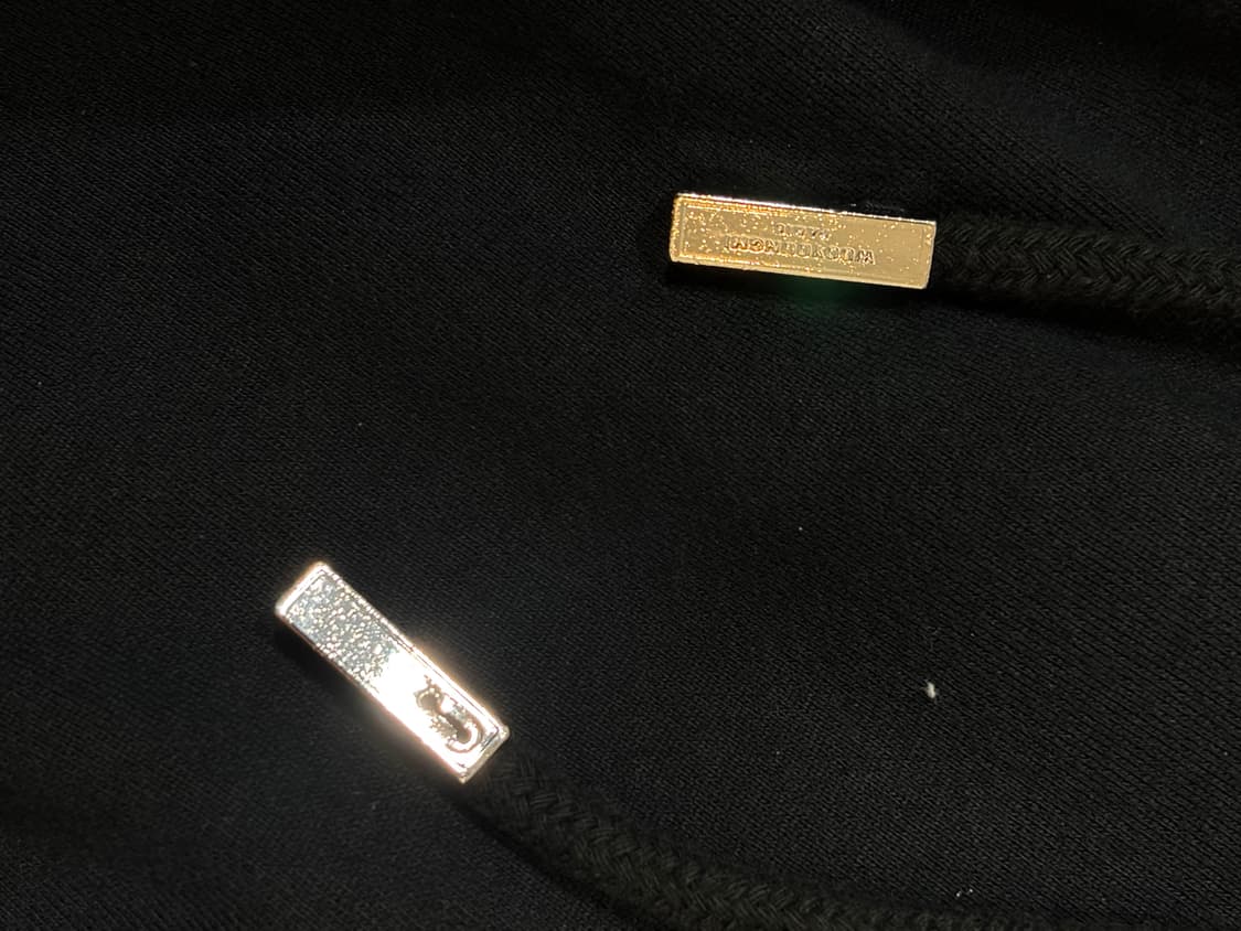 [정품] 우영미 플라워 백로고 후드 블랙  상품이미지4