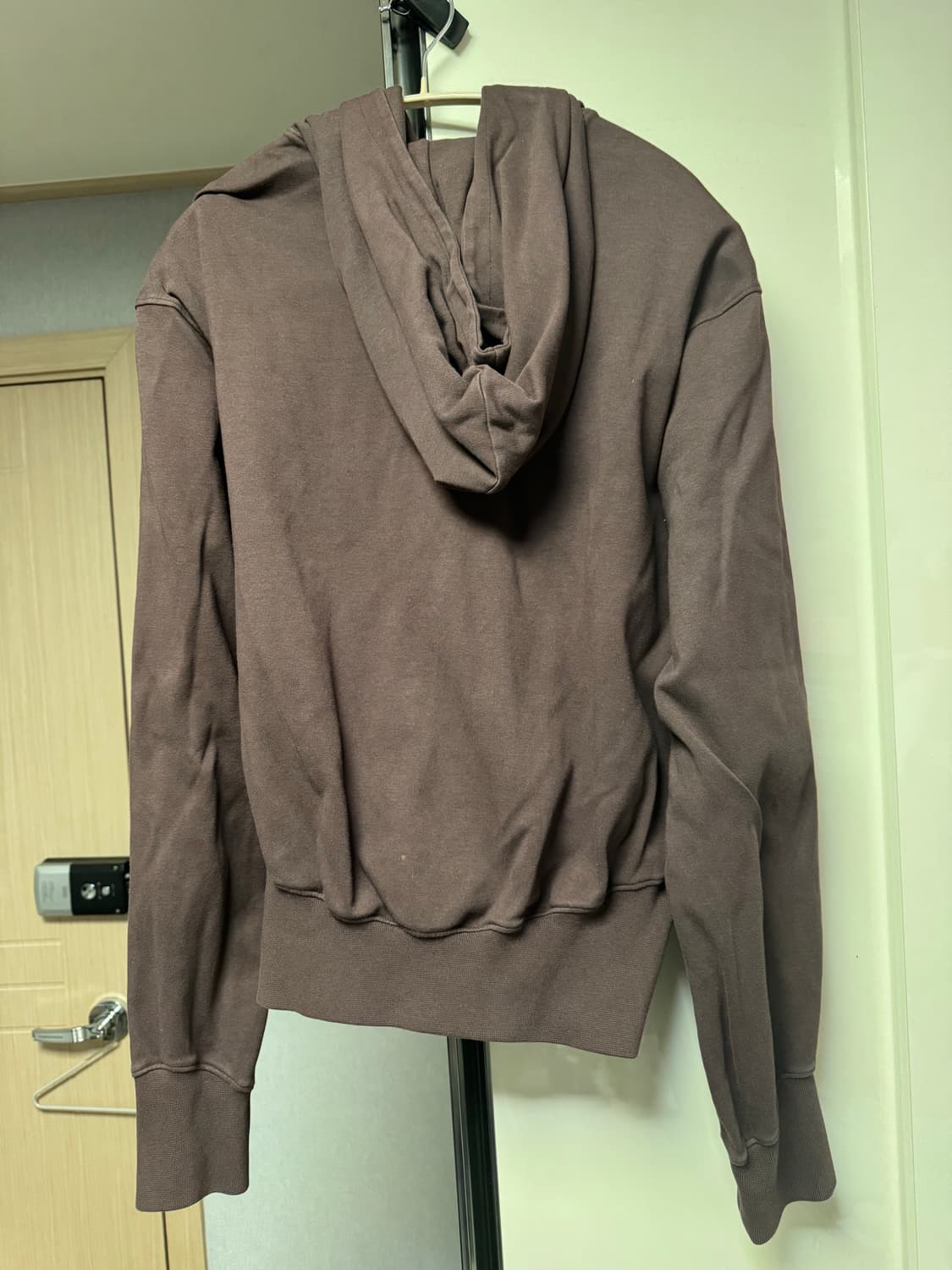 누마레 커브드 후드집업 브라운 L 상품이미지4