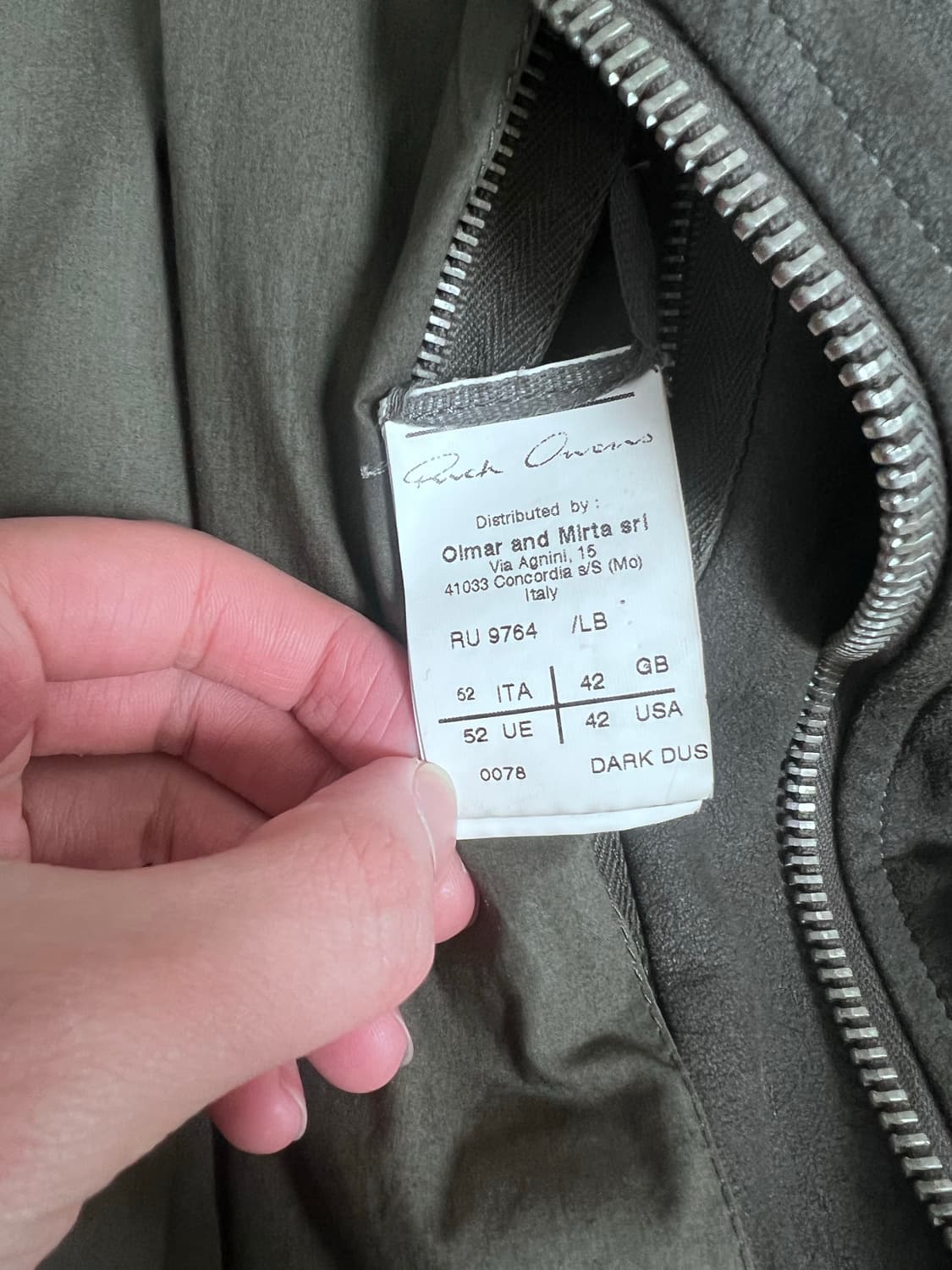 릭오웬스 스투지 양가죽 자켓 상품이미지3