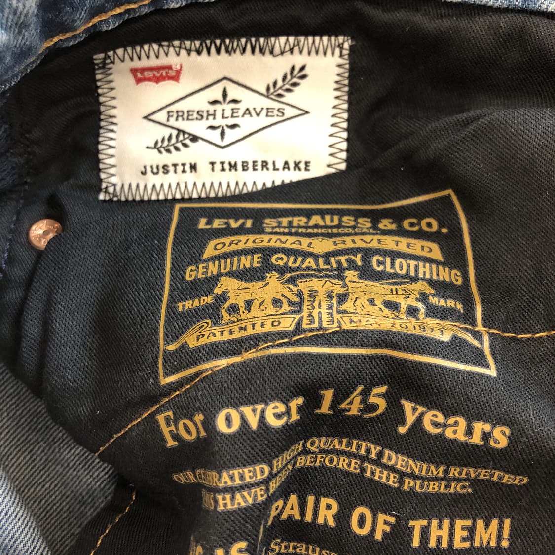 리바이스 502 x 저스틴 팀버레이크 청바지 34 인치 상품이미지6