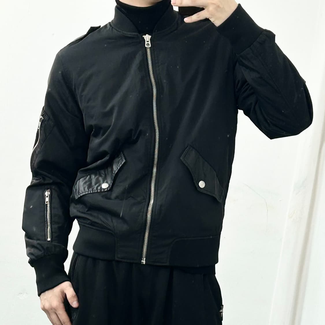 디젤 멀티지퍼 나일론 봄버 자켓 상품이미지2