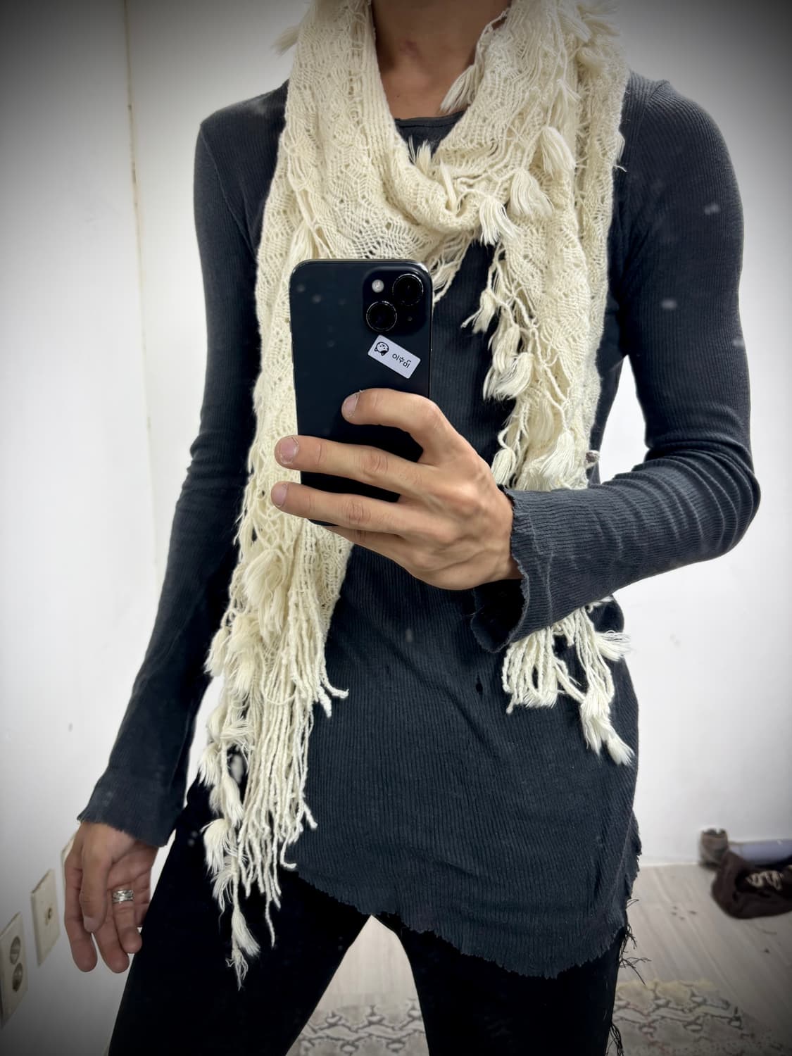 “Vintage” Fairy Mood Ivory Scarf 상품이미지4