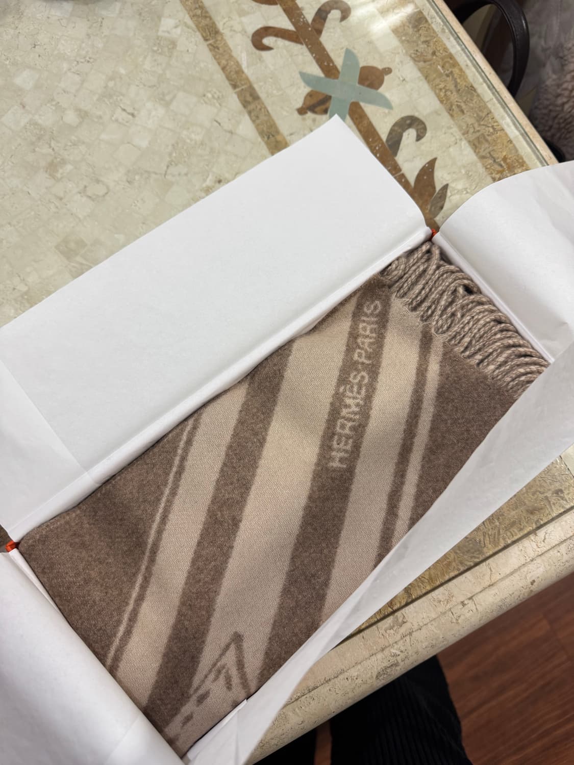 에르메스 캐시미어 머플러 새상품 상품이미지4