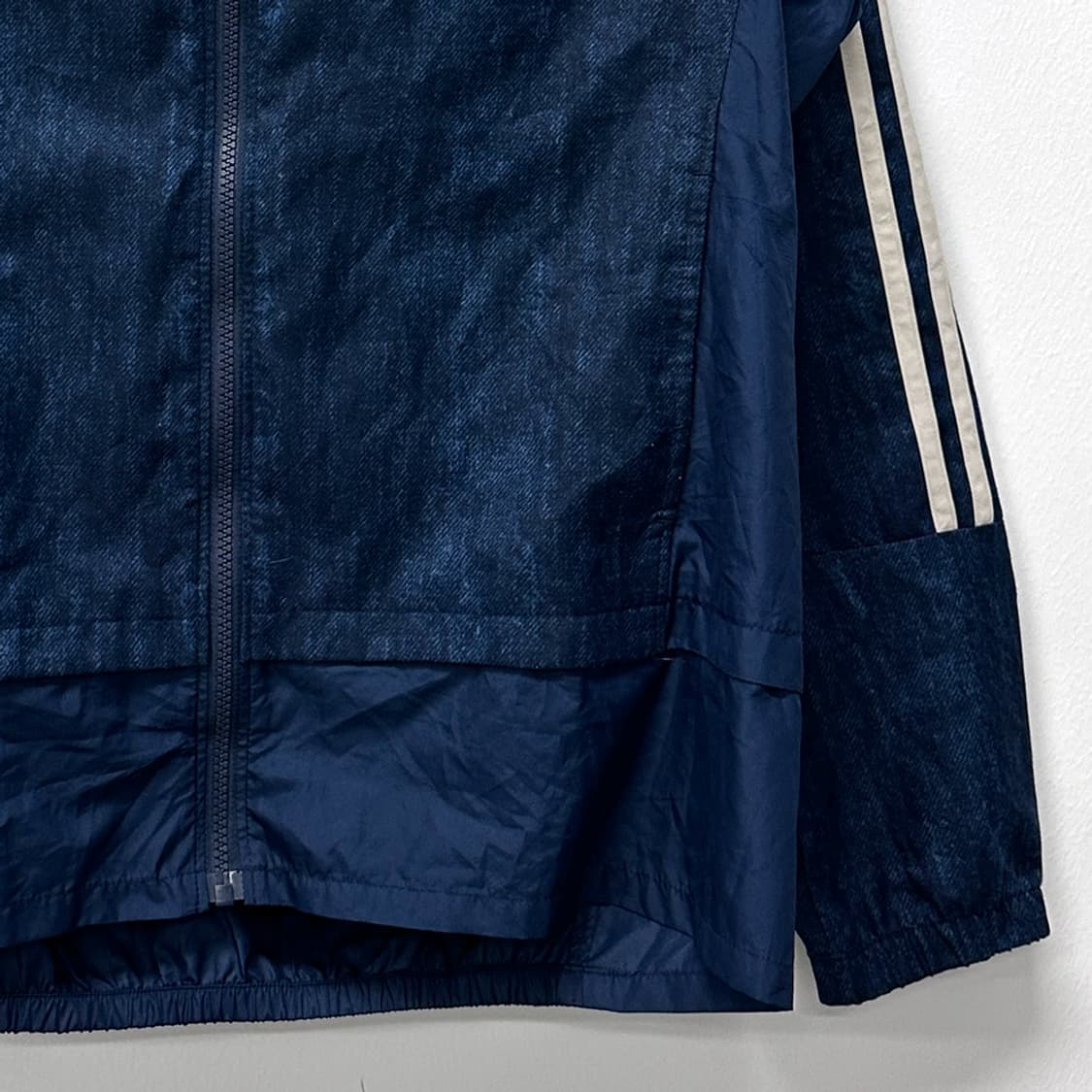 아디다스 네오 후드 바람막이 자켓 점퍼 네이비 남녀공용 상품이미지3