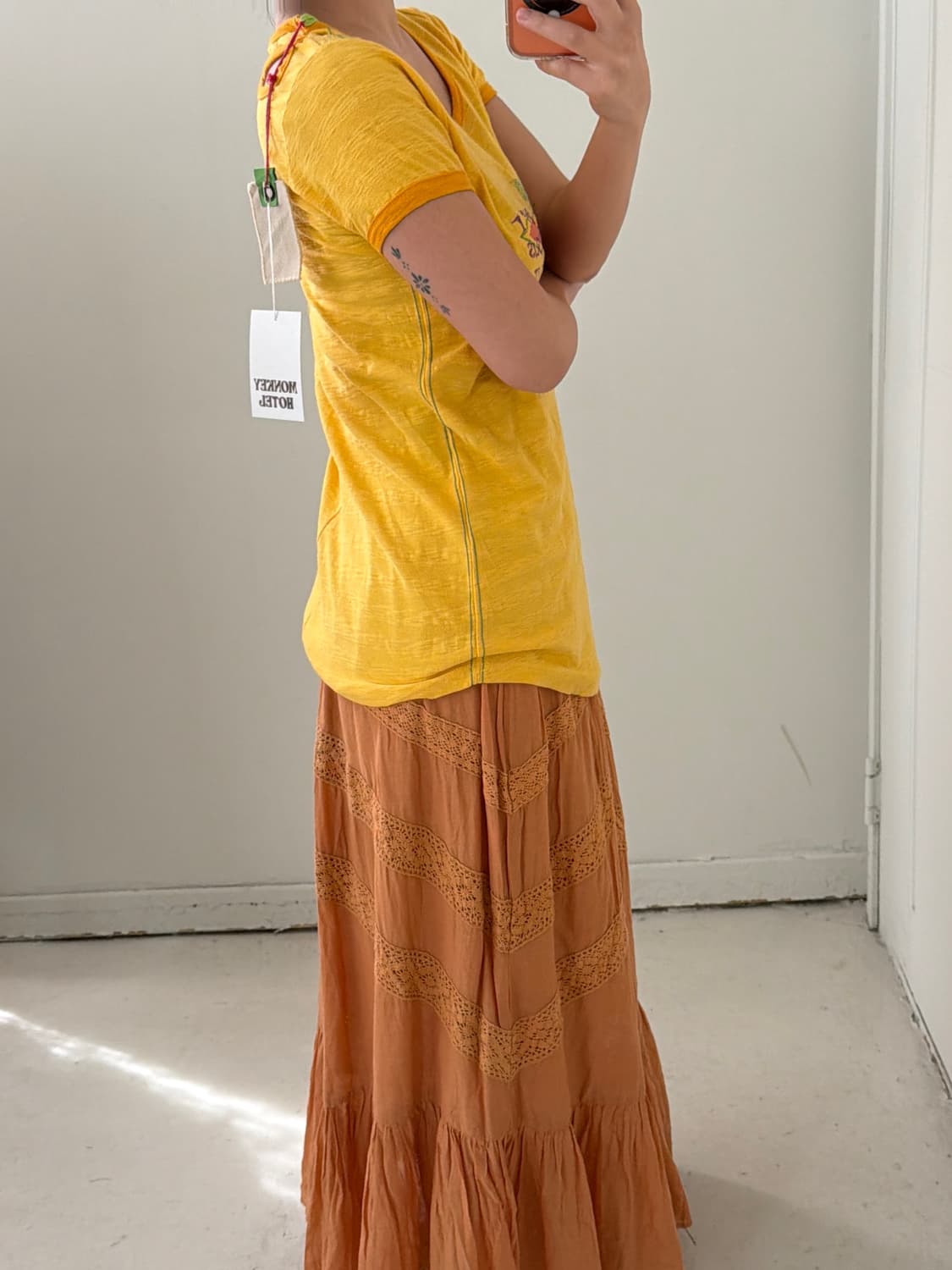 일본빈티지 모리 자수 반팔티 상품이미지3