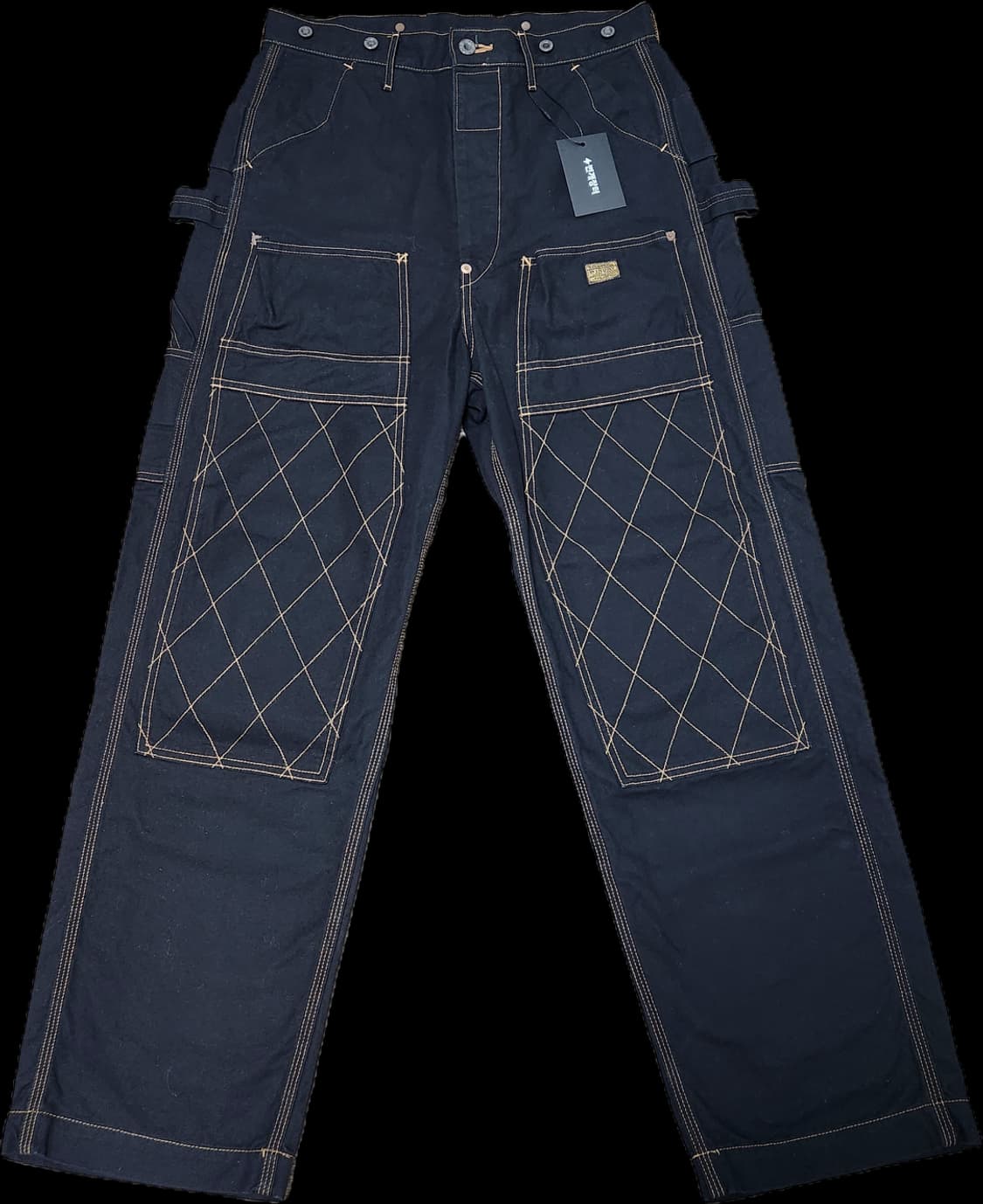 캐피탈 씬 캔버스 럼버 팬츠 블랙 상품이미지1