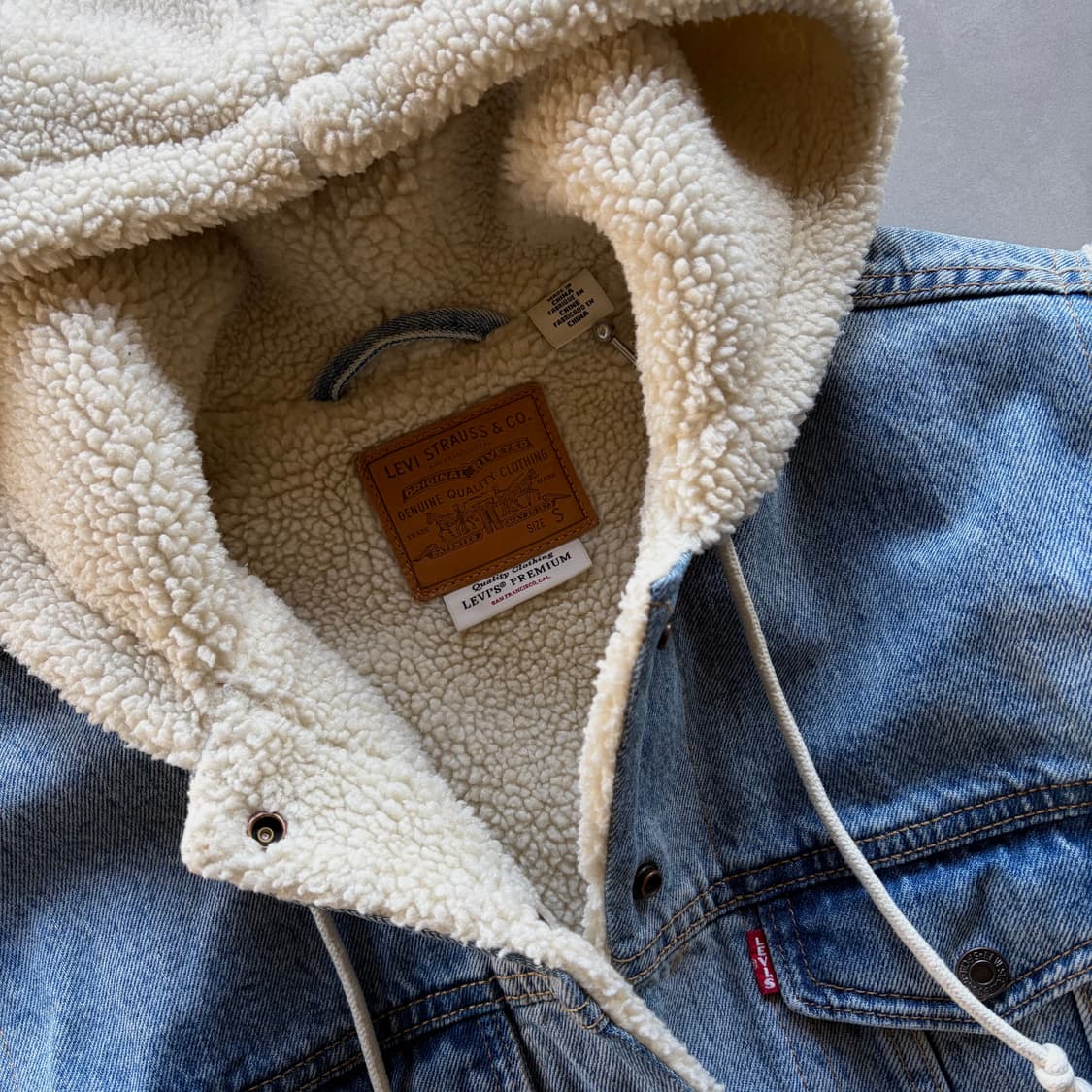 [S]리바이스 프리미엄 Big E 쉐르파 플리스 데님 자켓 상품이미지9
