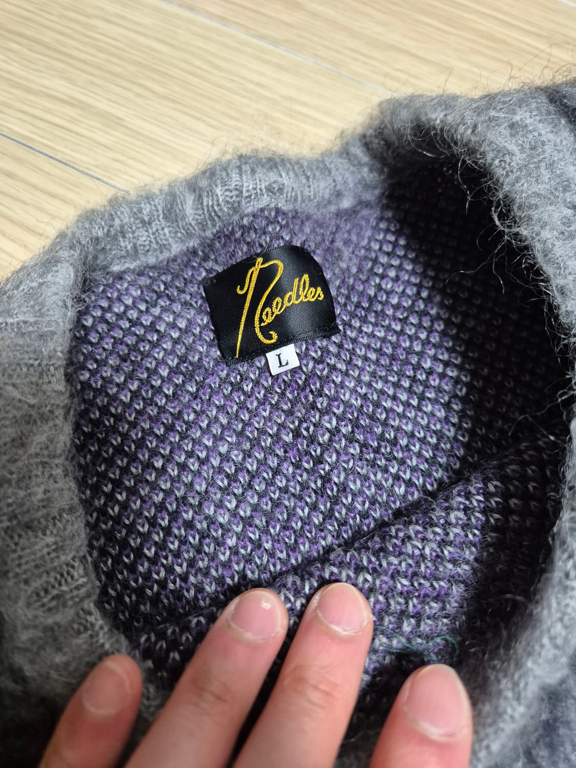 니들스 레오파드 모헤어 니트 L 상품이미지2