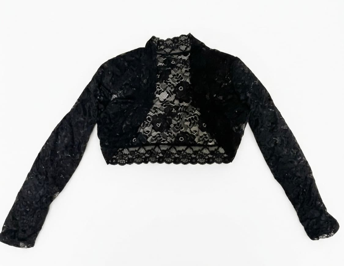 [44] 레이스 볼레로 크롭 가디건 / 오네갸루  상품이미지1