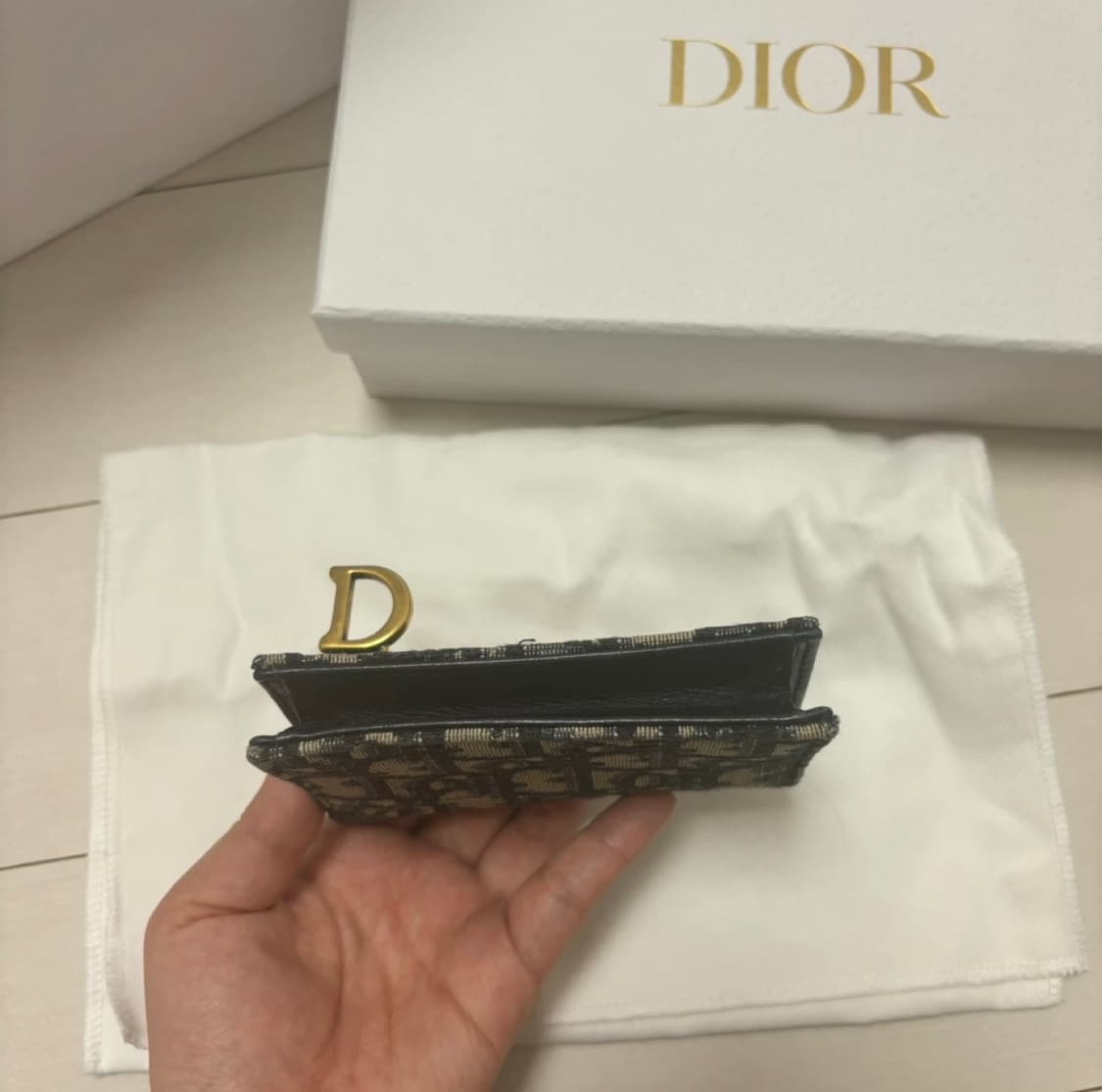 디올 오블리크 새들 카드지갑 상품이미지4