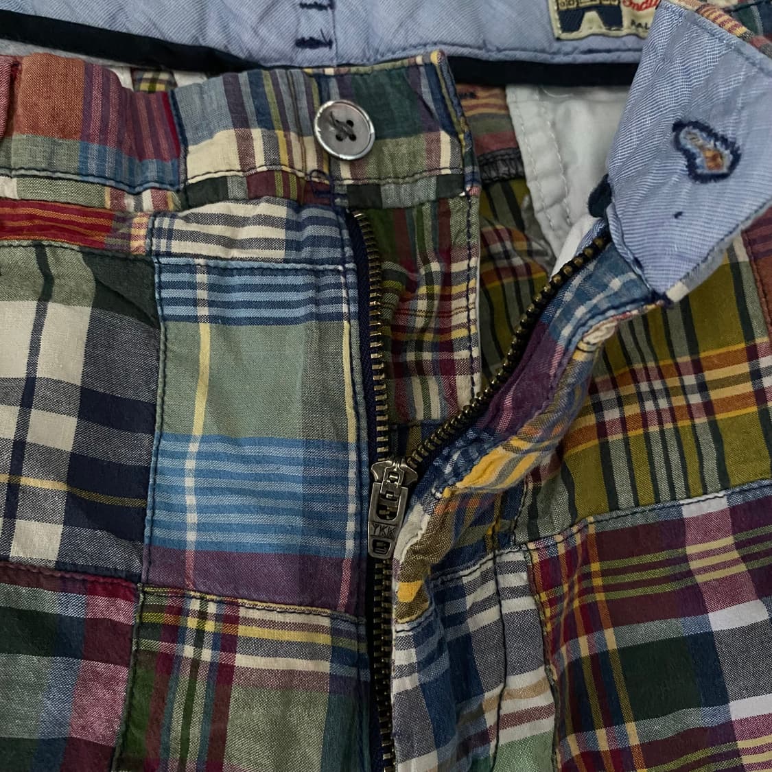 🌊Polo Madras patchwork shorts 상품이미지6
