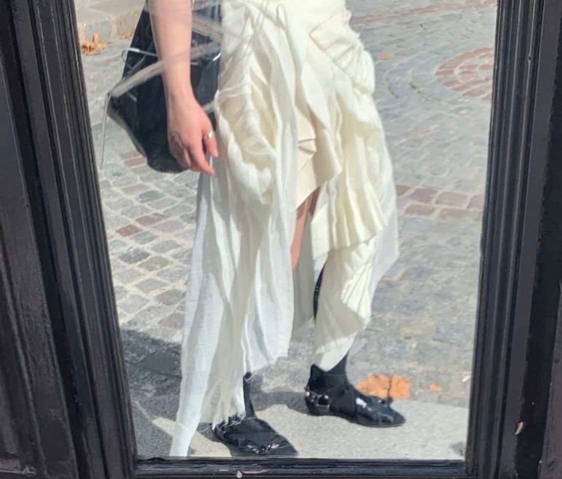 디자이너 규리킴 / CASCADE PLEATED SKIRT 주문제작 상품이미지9