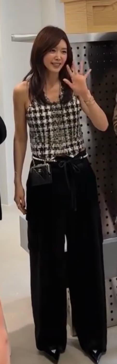 넘버프로젝트 비스코스 사틴 블랙 카고 팬츠 (M) 상품이미지3