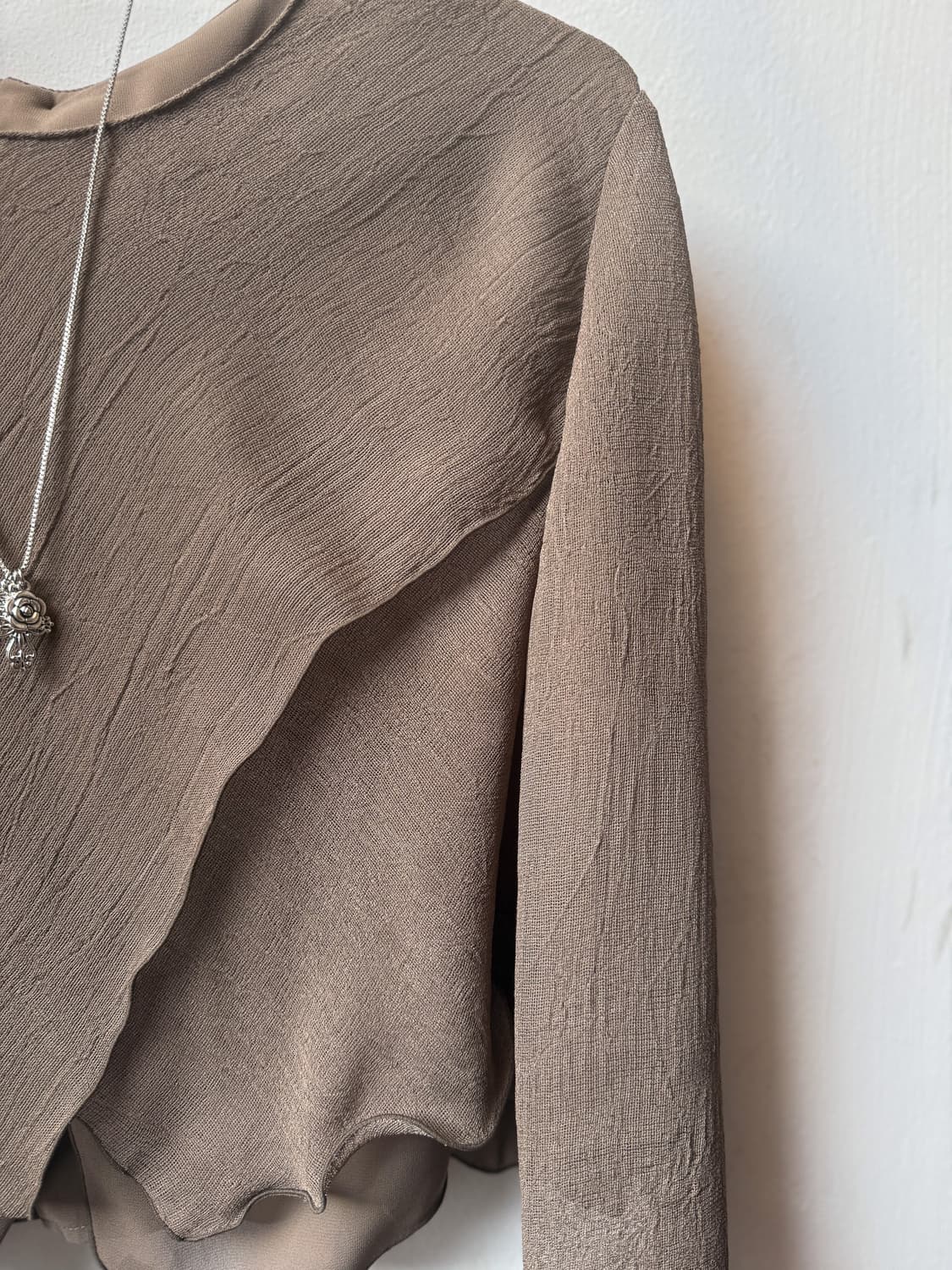 Slit Layered Blouse 0086 상품이미지2