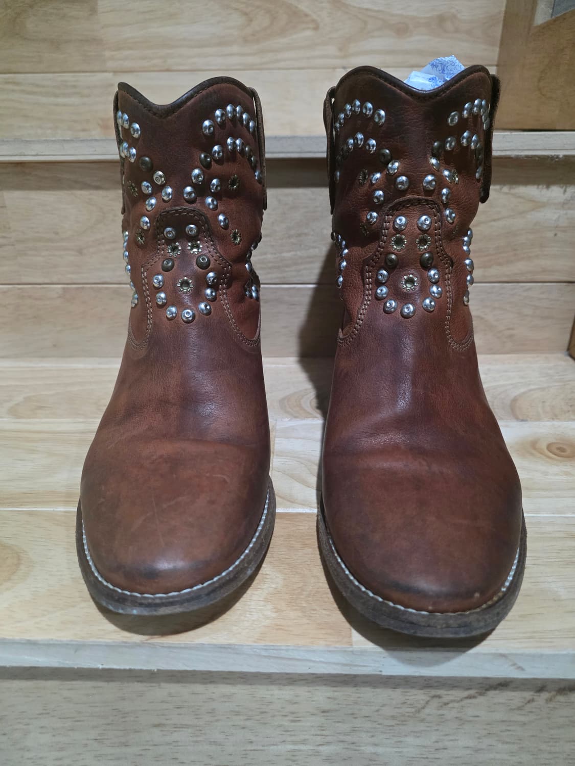 이자벨마랑 caleen 클러스터 브라운 스터드 장식 웨스턴 부츠 39 상품이미지8