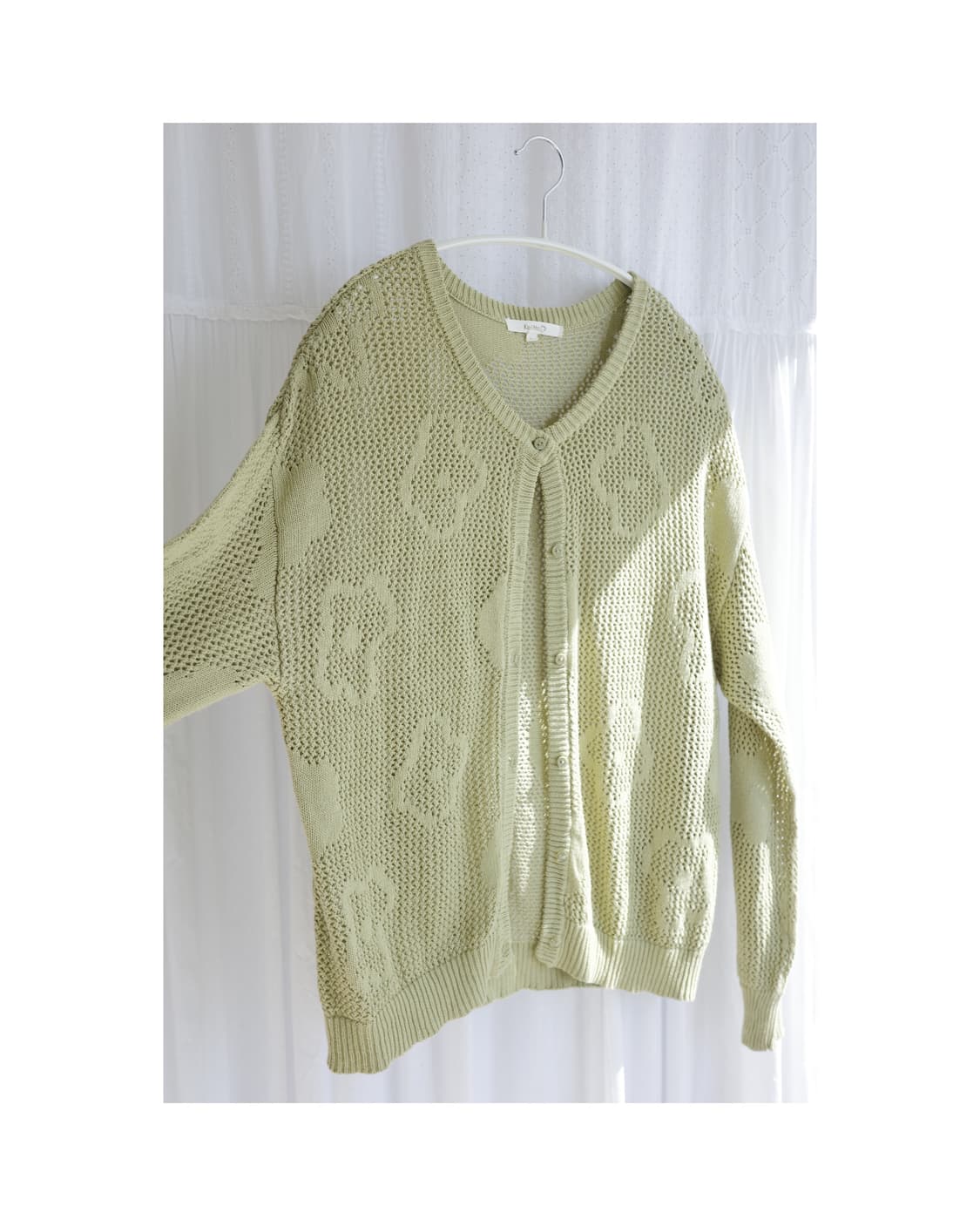 Keitto light green cardigan 상품이미지5