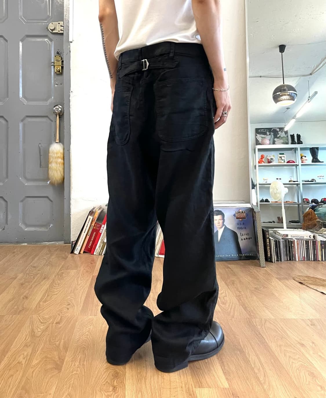 comme des garcons 꼼데 옴므 신치백 린넨 트라우저 상품이미지1