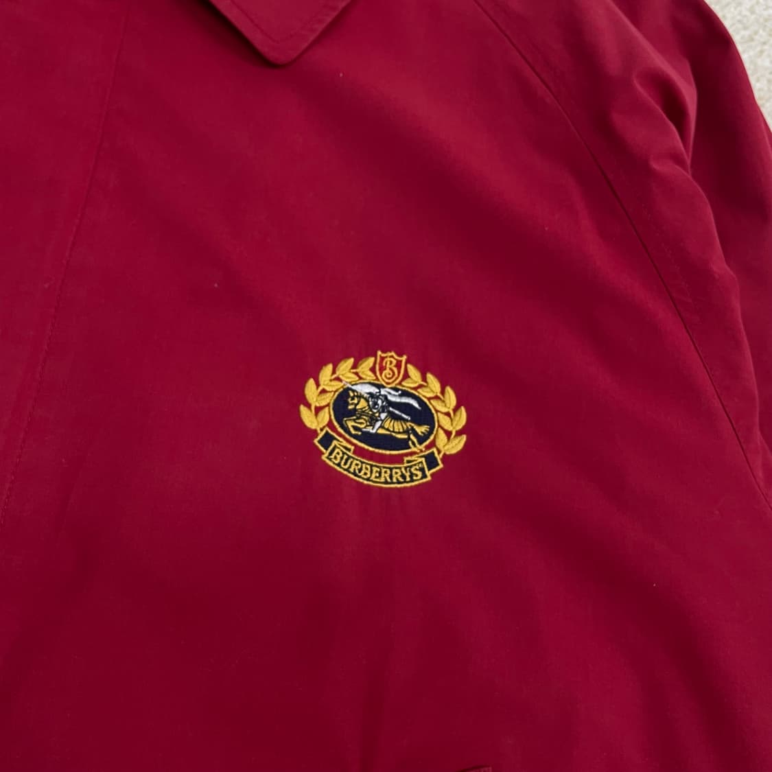 버버리 Burberry 아카이브 블루종 자켓 레드 상품이미지3