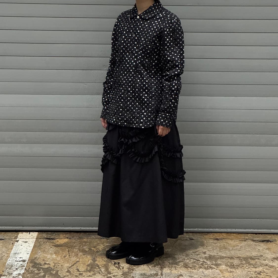 Flower polka dot shirt jacket 상품이미지8