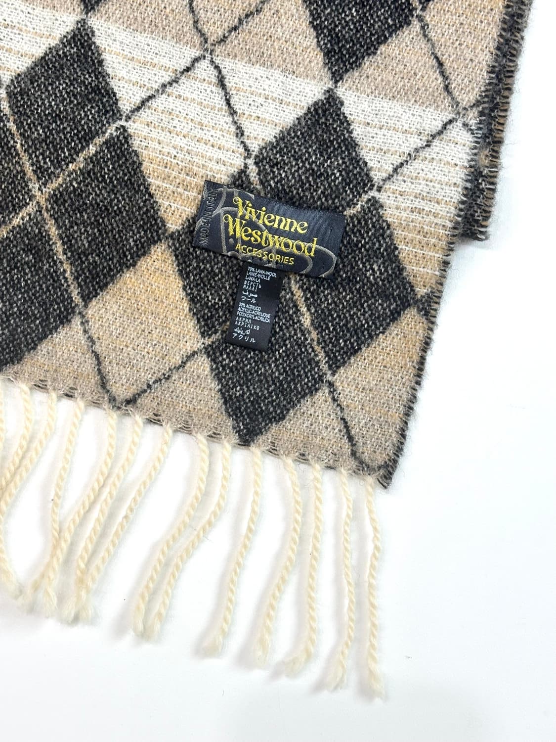Vivienne Westwood 비비안웨스트우드 아가일패턴 울 머플러 상품이미지3