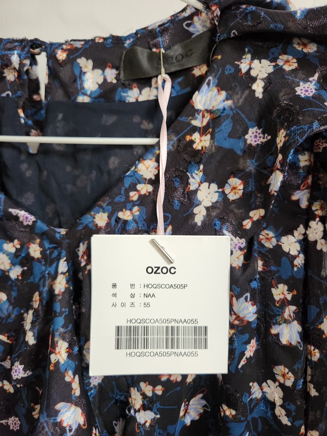 OZOC 블랙 플라워 롱 원피스 55 상품이미지8