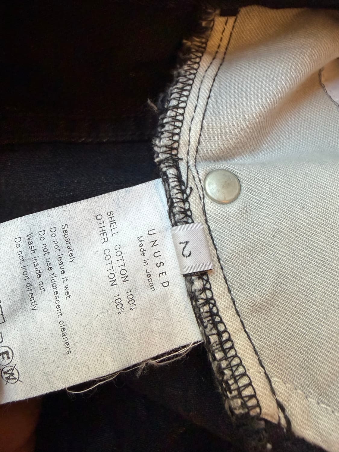 [2] 언유즈드 데님 부츠컷 블랙 흑청 상품이미지7