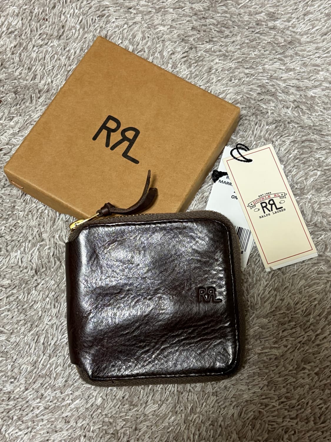 RRL 레더 지퍼 월렛 지갑 더블알엘 상품이미지1