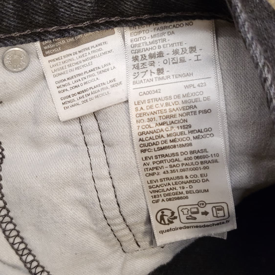 미국빈티지 리바이스505 블랙진 데님팬츠 청바지 상품이미지4