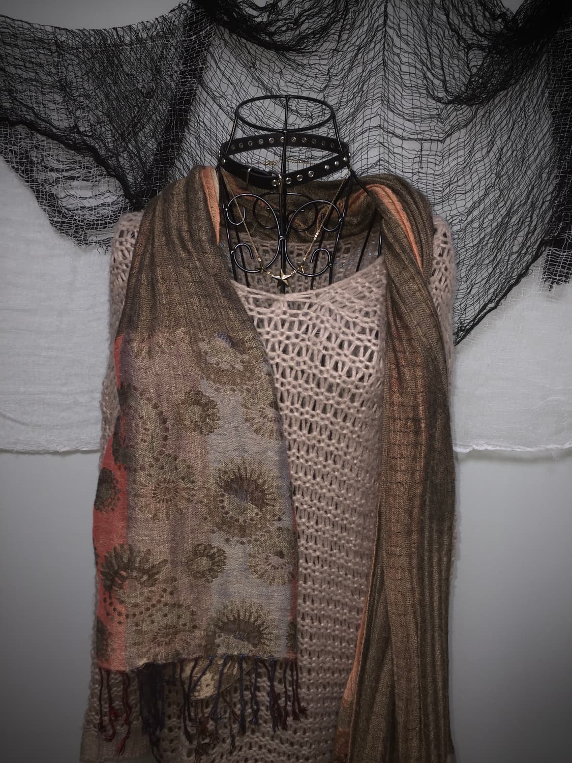 (1+1) indian hippie grunge detail scarf  상품이미지3