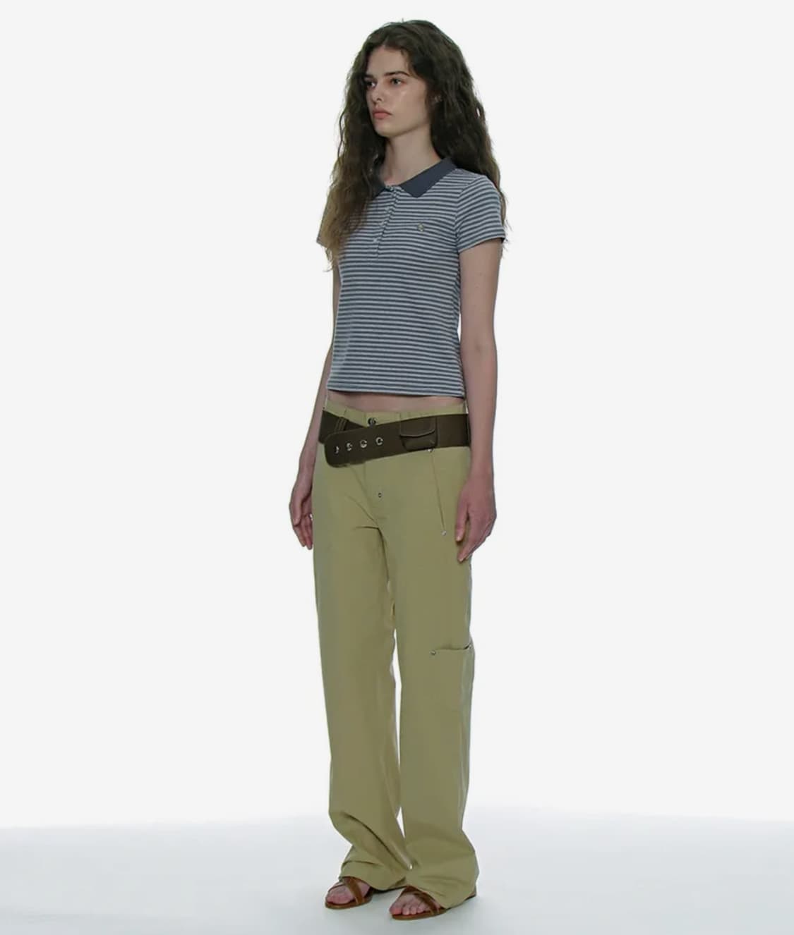 피티드 스트라이프 피케 티_파스텔 블루 상품이미지3