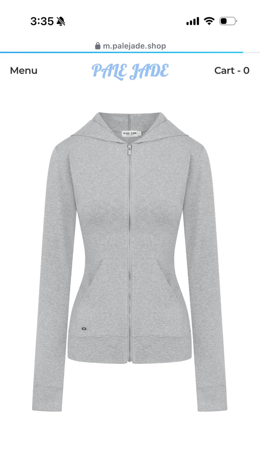 페일제이드 후드집업 Fitted Hooded Zip-Up 새상품 상품이미지1