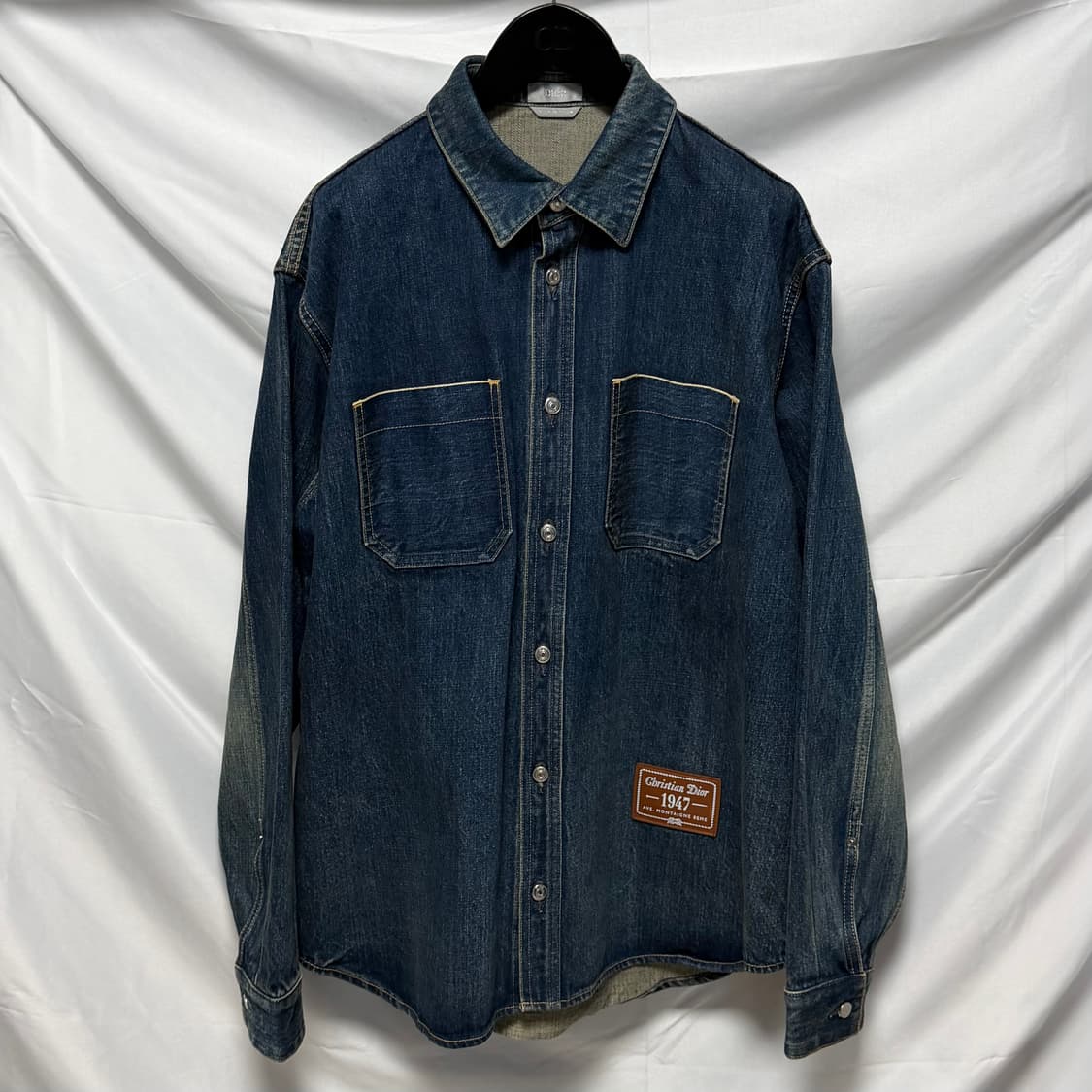 [S+급/42] 디올 1947 레더패치 데님 청자켓 상품이미지1