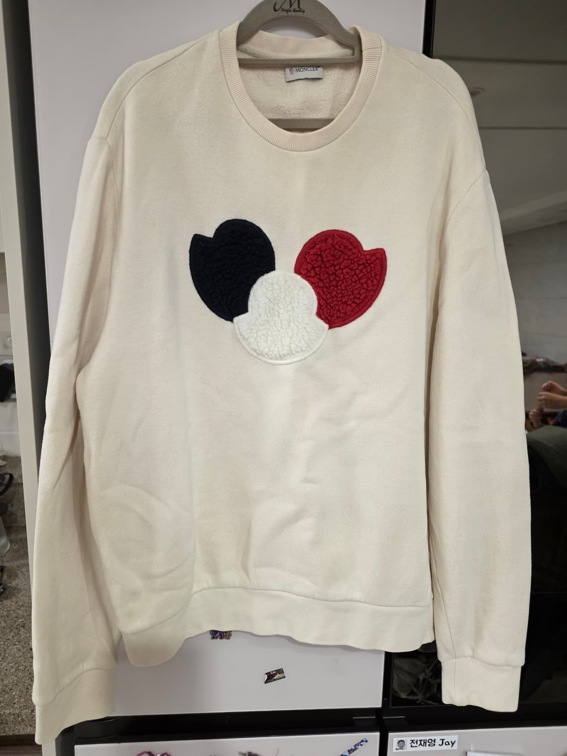 MONCLER 몽클레어 MAGLIA GIROCOLLO 빅로고 맨투맨 상품이미지1