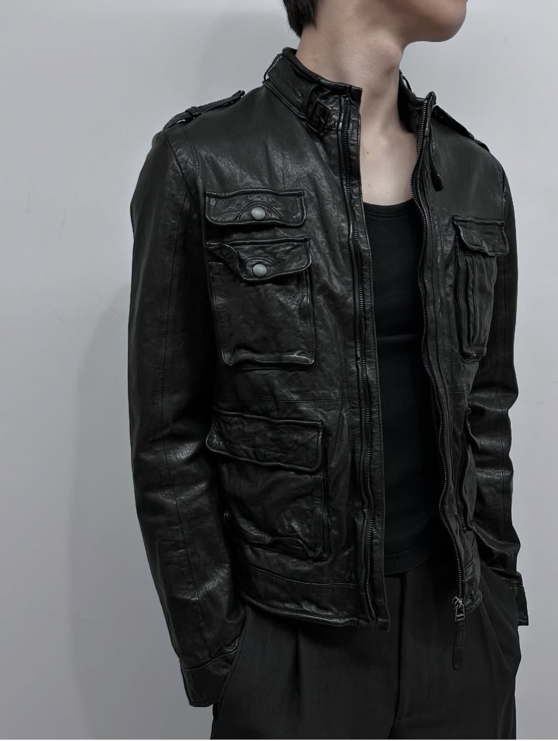 italian leather multi pocket lambskin 상품이미지2