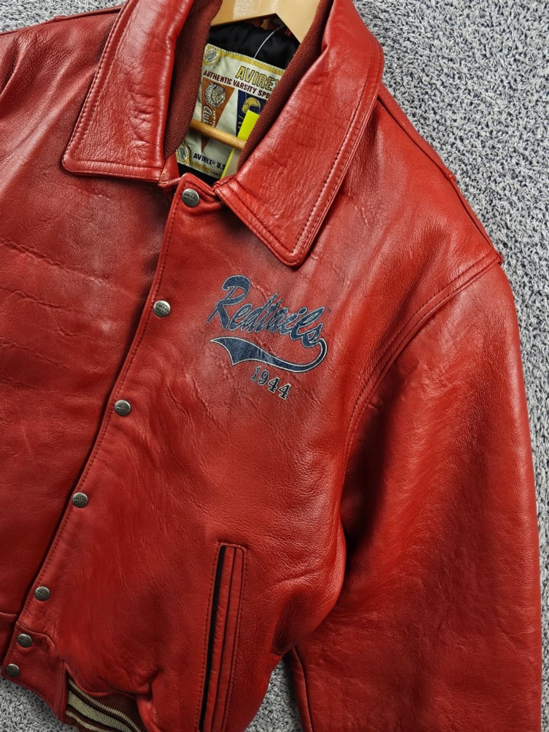 90's 아비렉스 터스키기 레드테일즈 가죽 자켓 ( M ) / 10978 상품이미지5