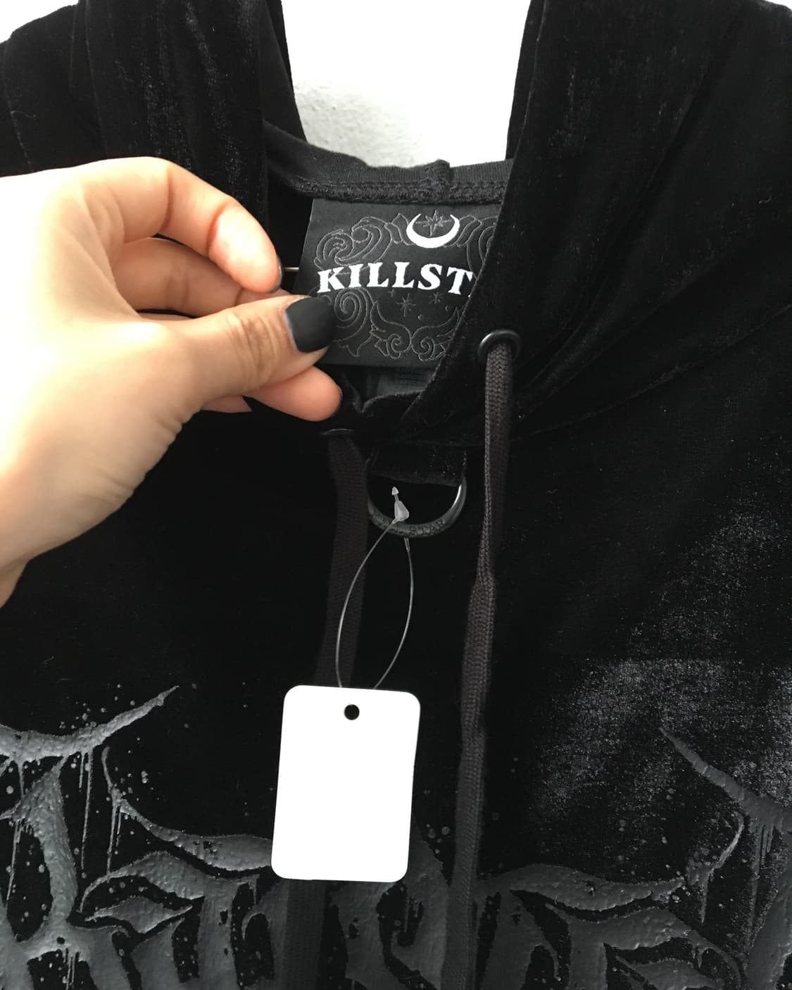 Killstar printing velvet hood 상품이미지6