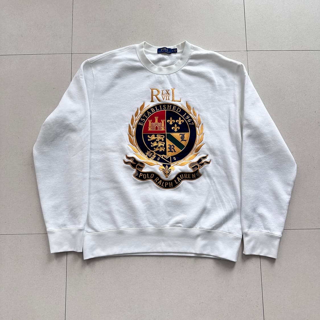 19년 폴로 랄프로렌 크레스트 자수 맨투맨 L  상품이미지1