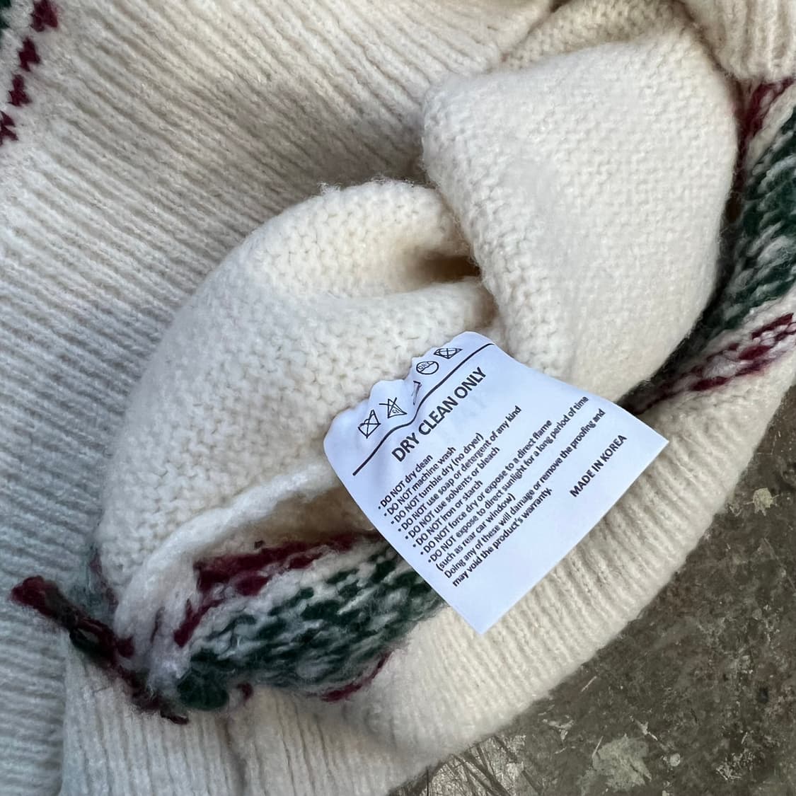 F) 앳코너 페어아일 패턴 니트 스웨터 노르딕 스웨터 상품이미지6