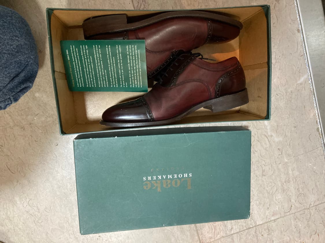 로크 옥스포드 캡토 브로그 버건디 구두  상품이미지8