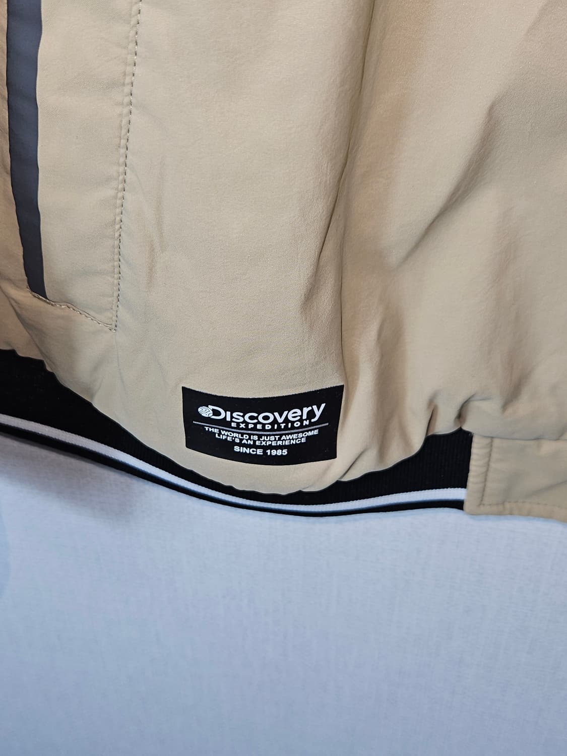 디스커버리 경량우븐 바람막이 봄버자켓 베이지 105 상품이미지2