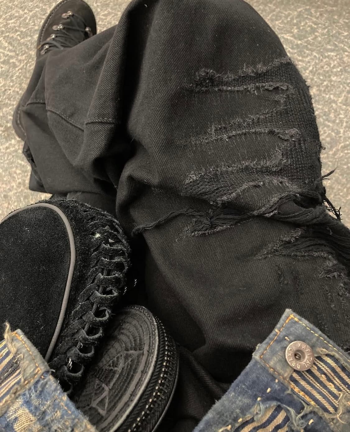 마인데님 24ss 도쿄 exclusive 디스트로이드 와이드 데님 상품이미지5