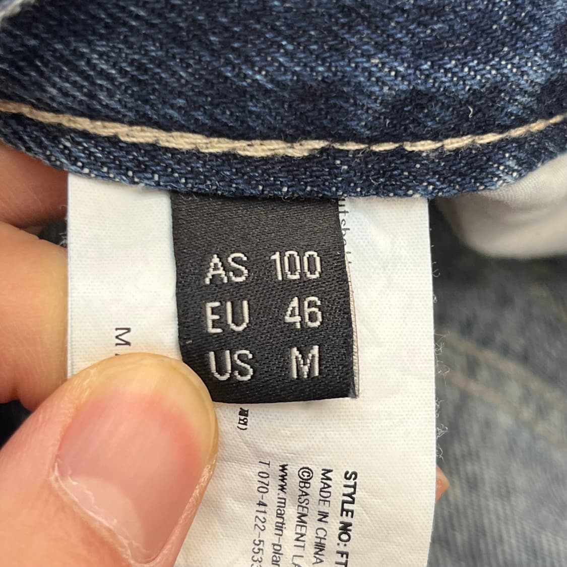 마틴플랜 컷아웃 스트레이트 진 (46) 상품이미지5