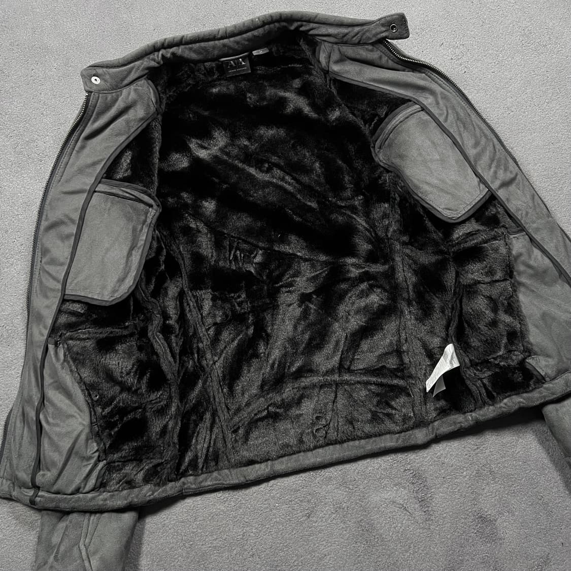 아르마니 익스체인지 스웨이드 바이커 투웨이 자켓 상품이미지5