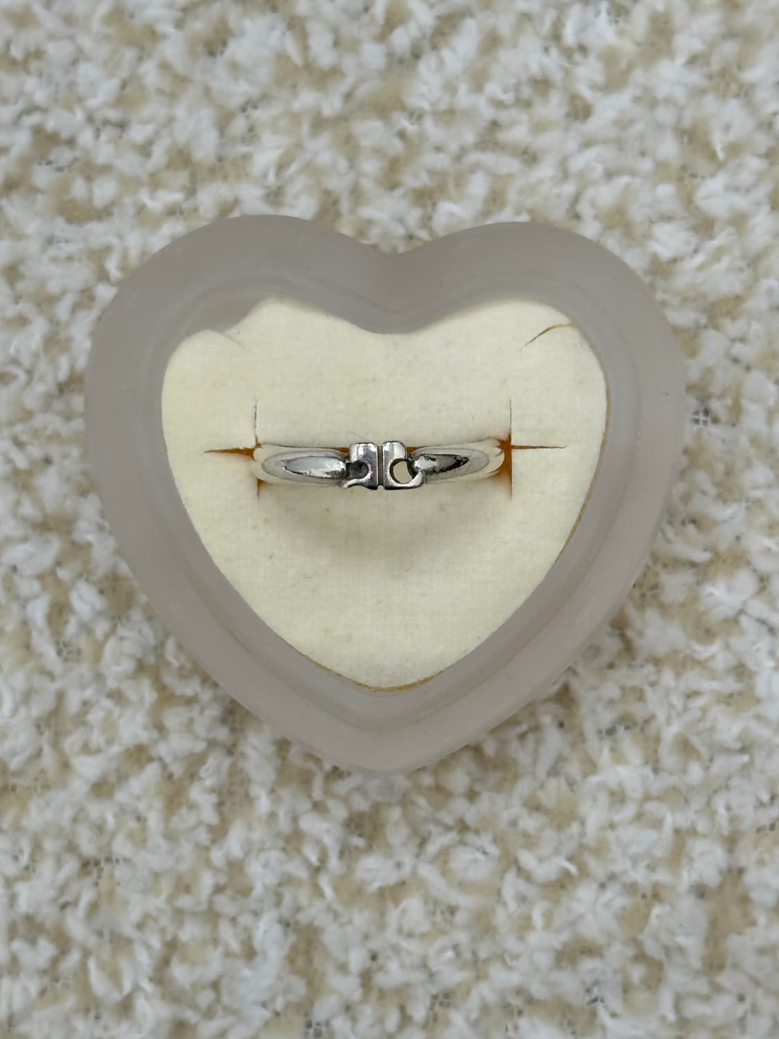 꾸레쥬 실버 반지 상품이미지5