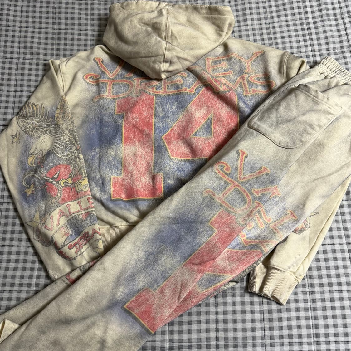 (M) vale forever 노스탤지어 후드 집업 셋업 상품이미지1