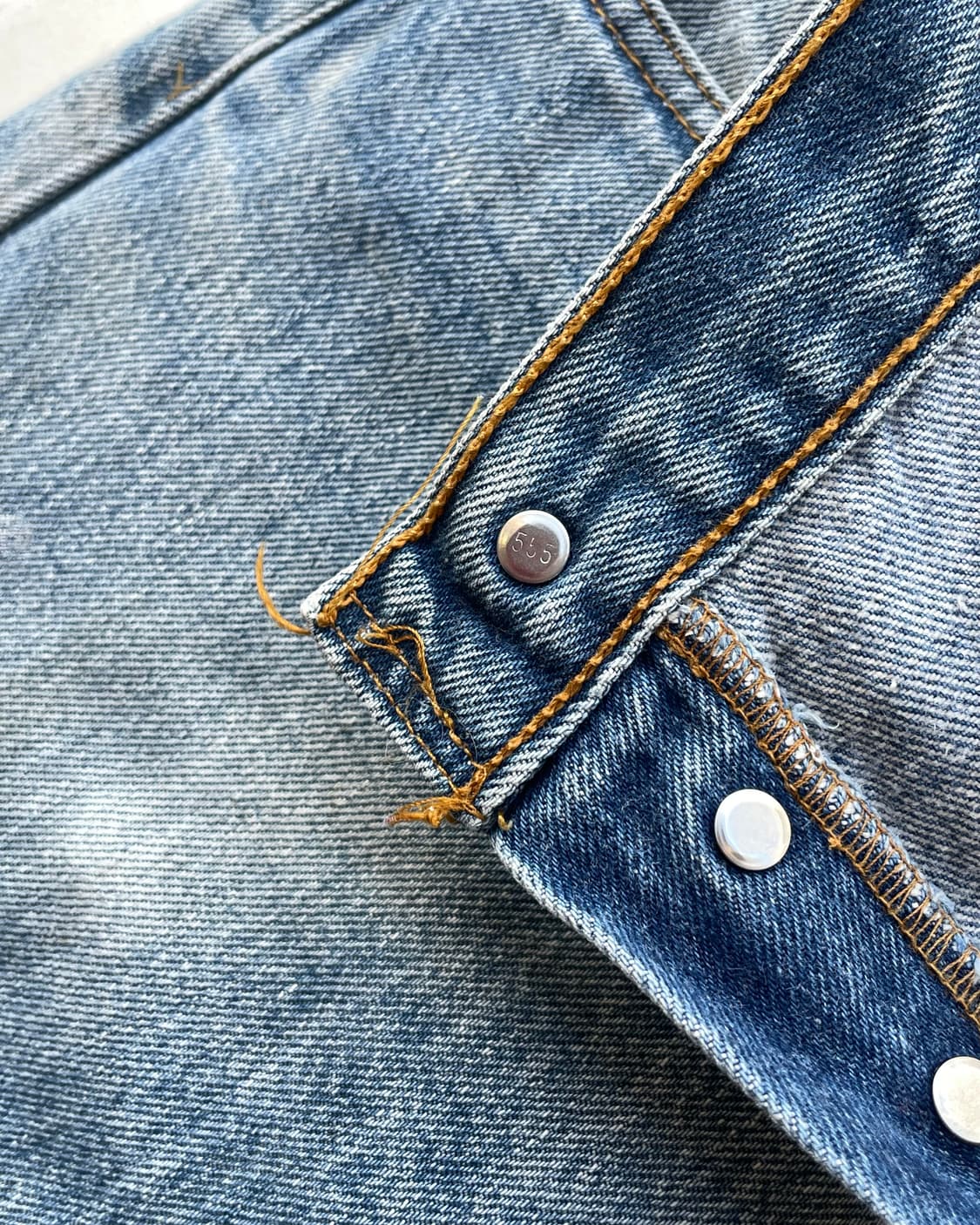 90s USA Levi’s 501xx (555 factory) 35x36 상품이미지4